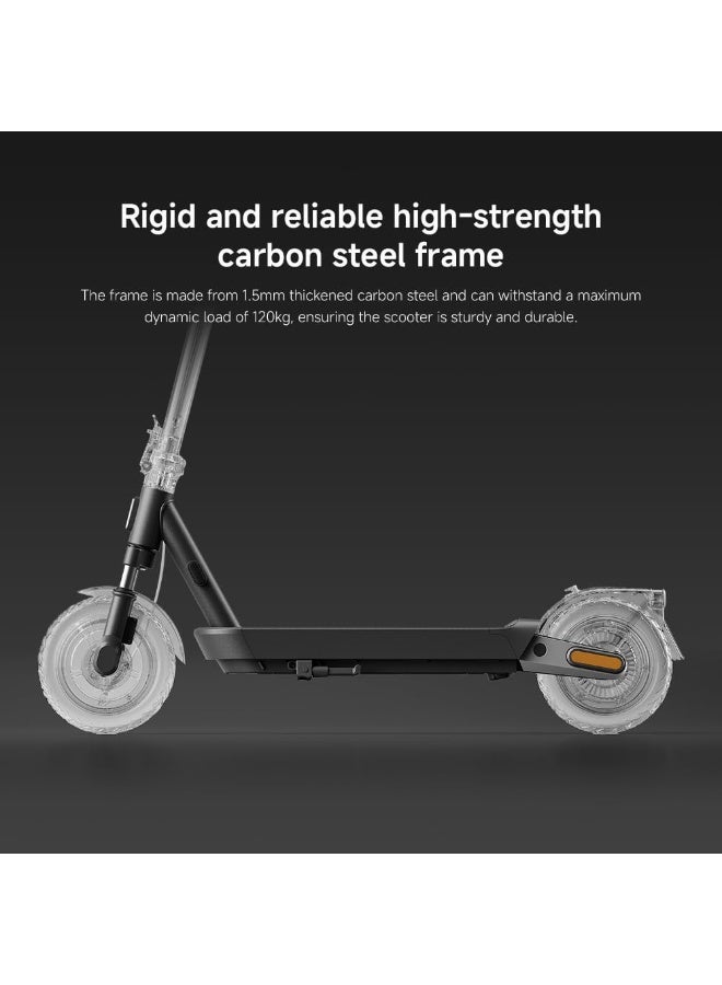 Mii Electric Scooter 5 pro, front and rear dual shock absorbers, 60km long battery life, 10-inch tubeless tires, 1000WMax. power, 22% Max. incline - Image 4